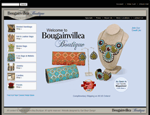 Tablet Screenshot of bougainvilleaboutique.com